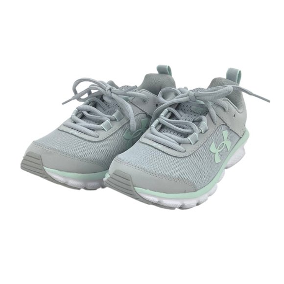 Under Armour | Women's Charged Assert 8 | Grey & Green | Size 6.5 - Picture 1 of 6